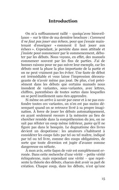 Comment il faut commencer une partie d'échecs