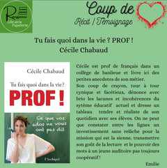 Tu fais quoi dans la vie ? Prof !