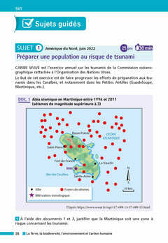 Annales Brevet Physique Chimie - SVT - Techno 2025 - Corrigé