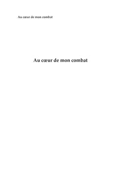 Au coeur de mon combat