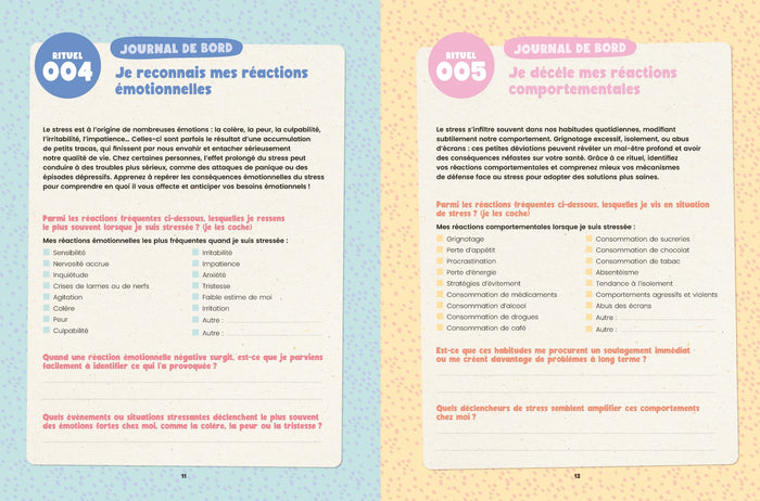 Mon cahier 100 rituels anti-stress