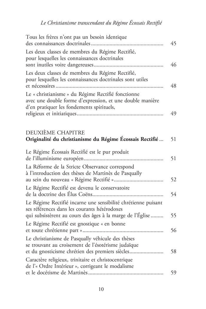 Le christianisme transcendant du Rite Écossais Rectifié