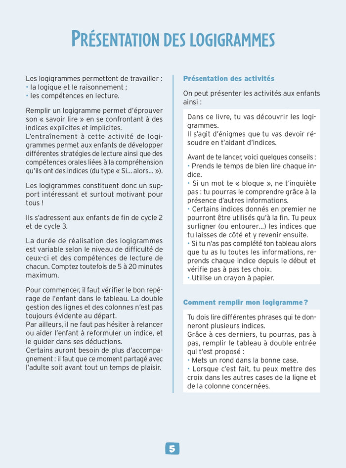 Des jeux pour entrainer son esprit logique