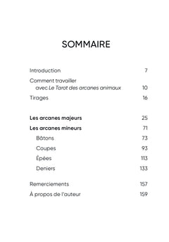 Le Tarot des arcanes animaux