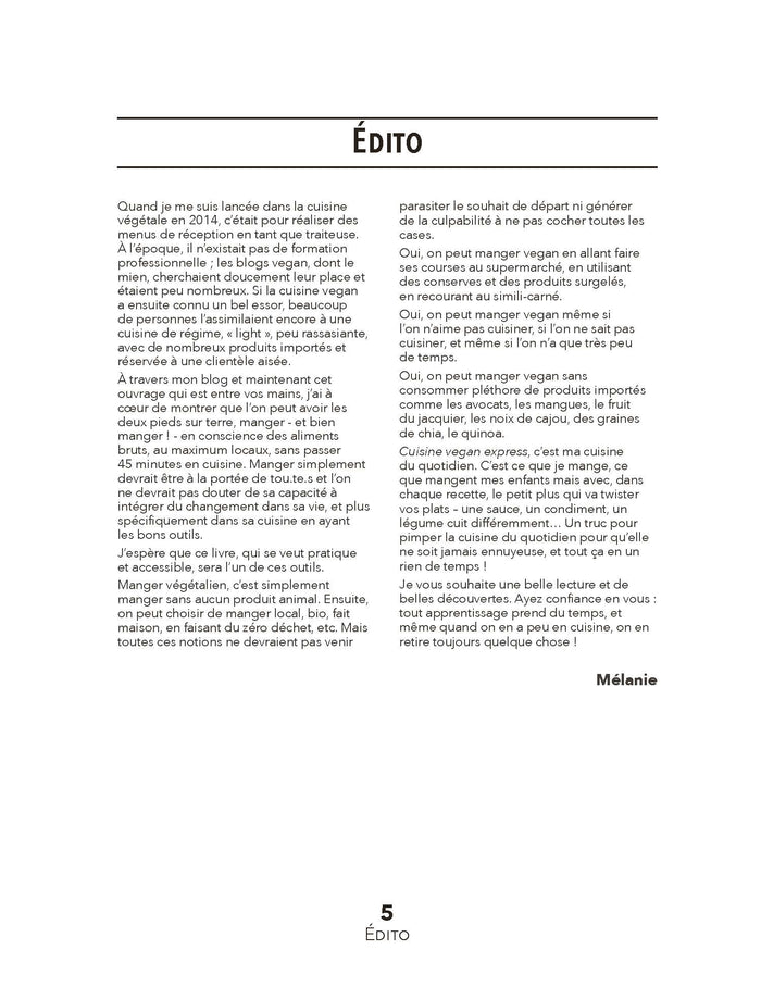 Cuisine vegan express