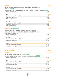 Réussir mon CRPE Histoire Géographie EMC épreuve d'admissibilité écrit M2