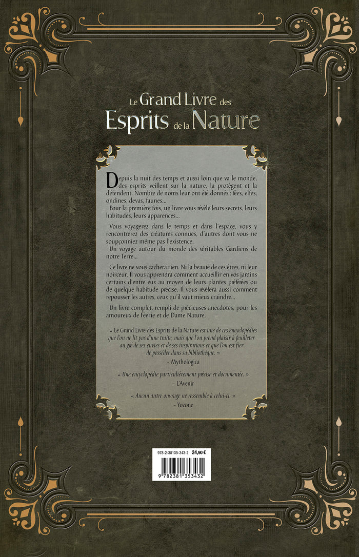 Le grand livre des esprits de la Nature - Fées, elfes, lutins, faunes, sirènes, pixies, dryades et autres créatures des forêts, mont