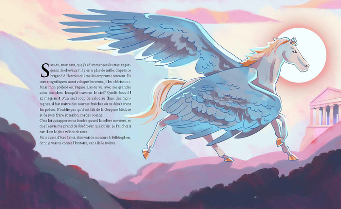 Zeus raconte : Pégase et Bellérophon terrassent la Chimère