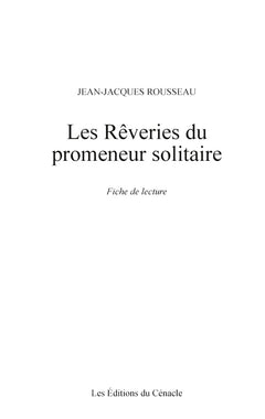 Les Rêveries du promeneur solitaire
