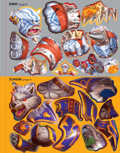 Construis tes monstres et animaux mythiques avec des autocollants