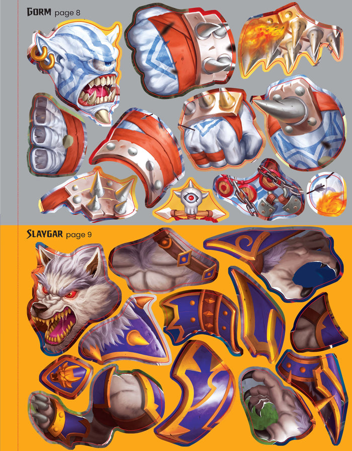 Construis tes monstres et animaux mythiques avec des autocollants