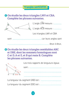 Les fiches d'entraînement effaçables 3e