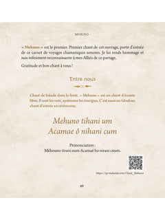 Carnet de chants chamaniques
