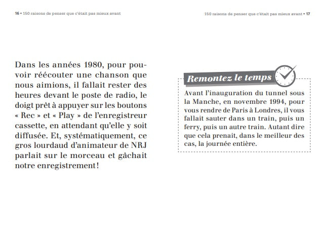 Petit livre de - 150 raisons de penser que c'était pas mieux avant