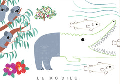 Méli-mélo à colorier : Les animaux sauvages