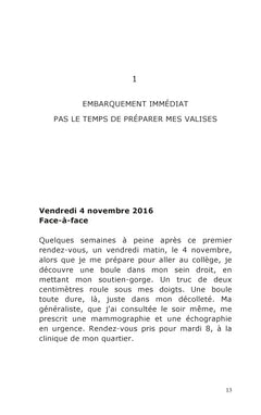 journal d'une cancéreuse: voyage dans ma coquille de noix