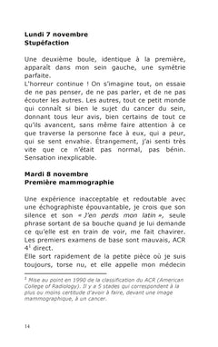 journal d'une cancéreuse: voyage dans ma coquille de noix