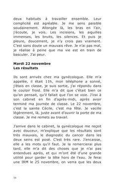 journal d'une cancéreuse: voyage dans ma coquille de noix