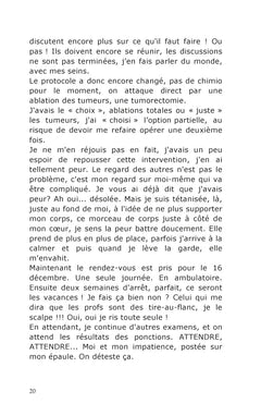 journal d'une cancéreuse: voyage dans ma coquille de noix