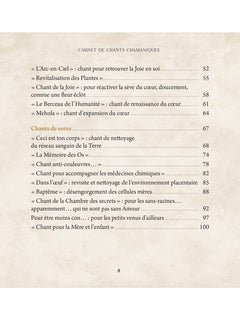 Carnet de chants chamaniques