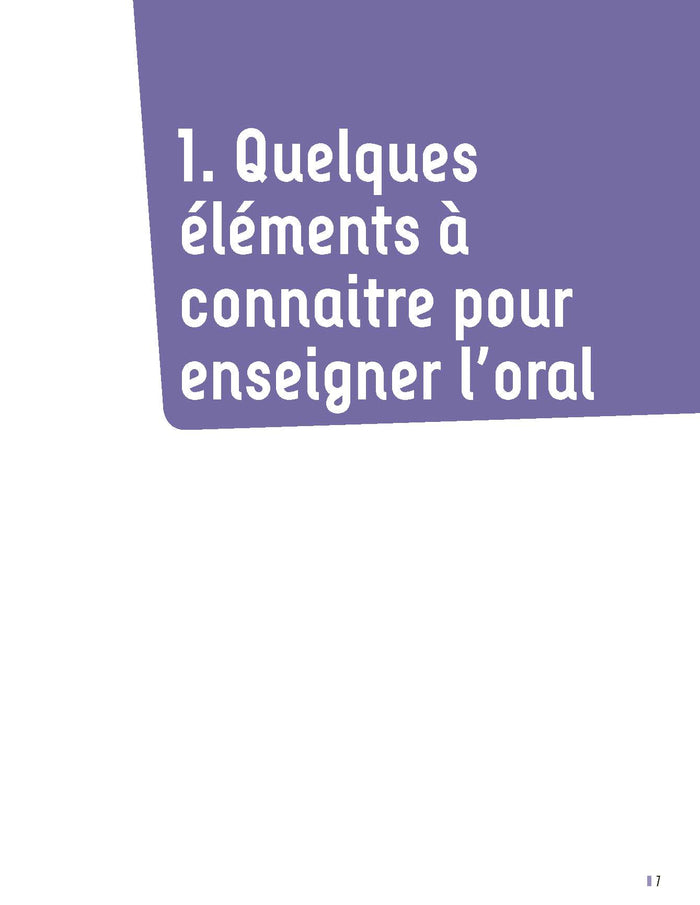 Enseigner l'oral au cycle 2 + Ressources numériques