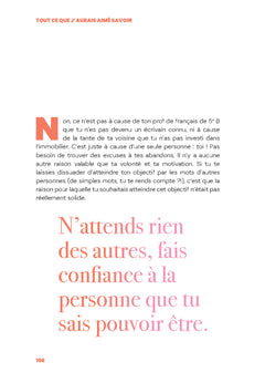 Tout ce que j'aurais aimé savoir