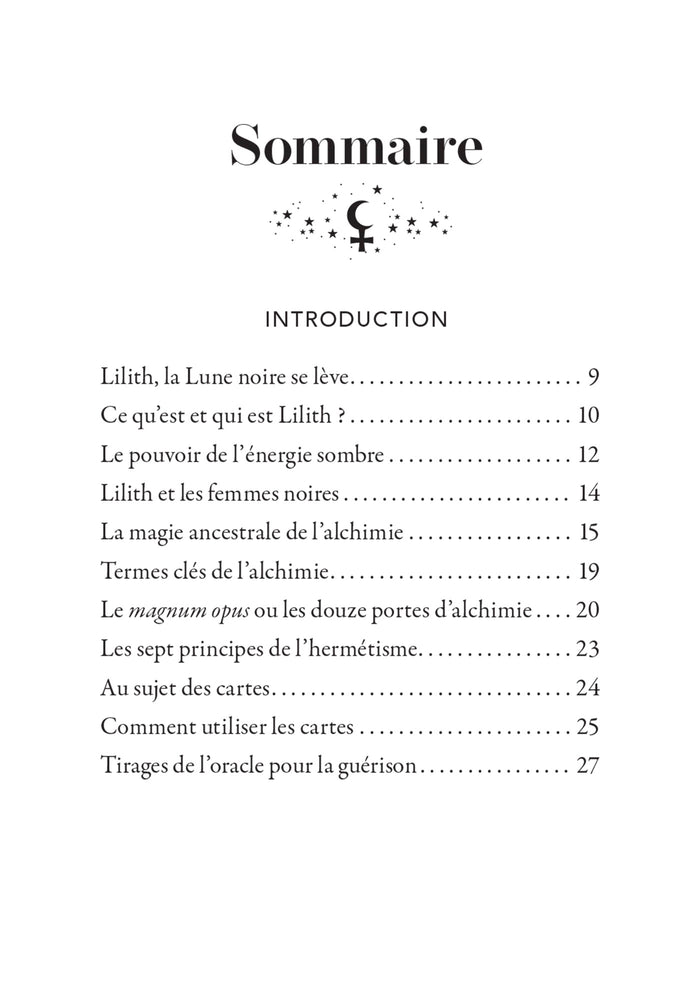 Lilith, la lune noire - Oracle de l'alchimie cosmique