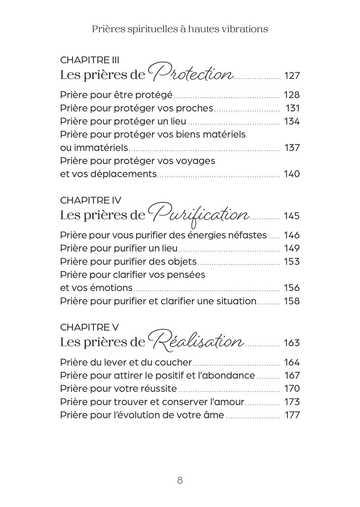 Prières spirituelles à hautes vibrations