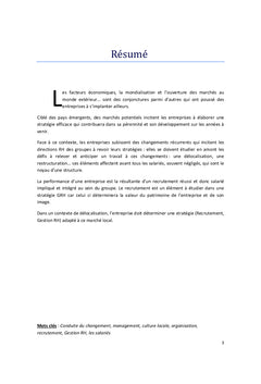 La conduite du changement des grands groupes dans les pays émergents