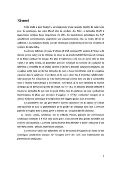 Catalyseur pour oxydation des suies