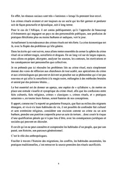 L'ethno-criminologie comme soutien A la recherche criminelle...