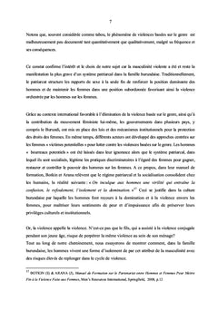 Masculinite violente et changement social