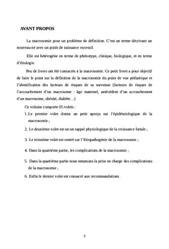 La macrosomie du point de vue pédiatrique