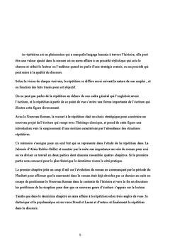 La répétition dans la Jalousie d'alain Robbe Grillet