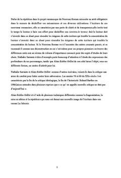La répétition dans la Jalousie d'alain Robbe Grillet