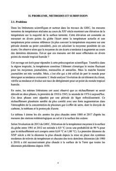 La température en Afrique tropicale humide