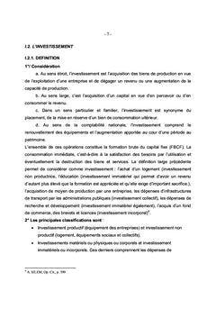 Croissance démographique et évolution de l'épargne et de l'investissement