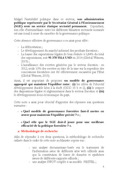Enjeux forestiers en RDC : Quel modele de gouvernance ?