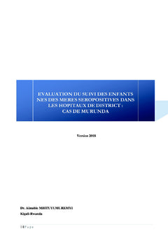 Evaluation du Suivi des Enfants Nes des Meres Seropositives