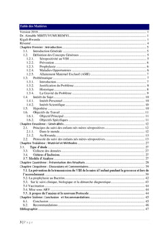 Evaluation du Suivi des Enfants Nes des Meres Seropositives
