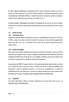 Evaluation du Suivi des Enfants Nes des Meres Seropositives