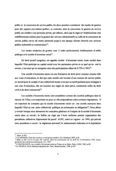 De la non intervention de l'etat dans une societe d'economie mixte