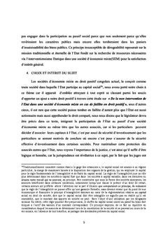 De la non intervention de l'etat dans une societe d'economie mixte