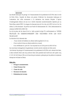 Etudes techniques de pavage et d'assainissement