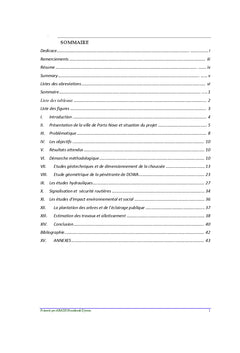 Etudes techniques de pavage et d'assainissement