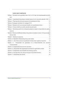 Etudes techniques de pavage et d'assainissement
