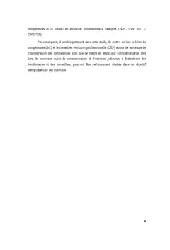 L'appropriation des competences en evolution professionnelle