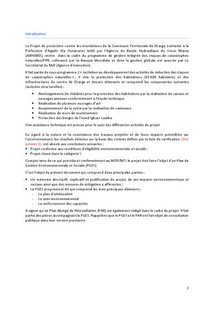 Plan de gestion environnementale d'un projet d'infrastructure