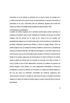 Gestion des déchets solides dans la Commune Urbaine de N'Zérékoré, République de Guinée