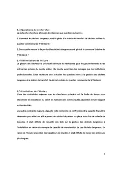 Gestion des déchets solides dans la Commune Urbaine de N'Zérékoré, République de Guinée